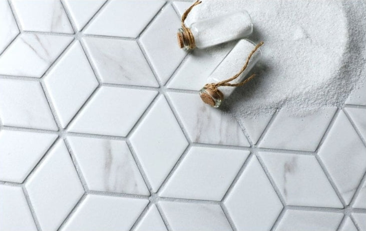 Floor picture 3D Staturio Matt Hexagon Decor Mosaic 266 x 305 mm