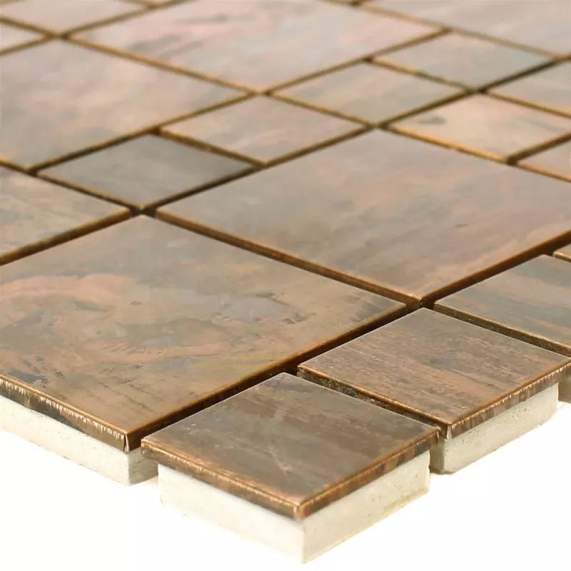 bronze copper mosaic tiles