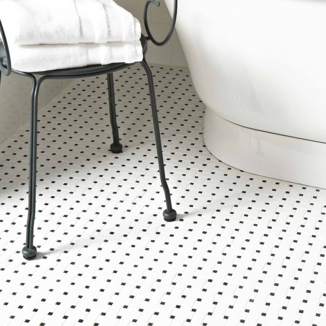 Basketweave Floor Mosaic Tile - Luxury Tiles UK