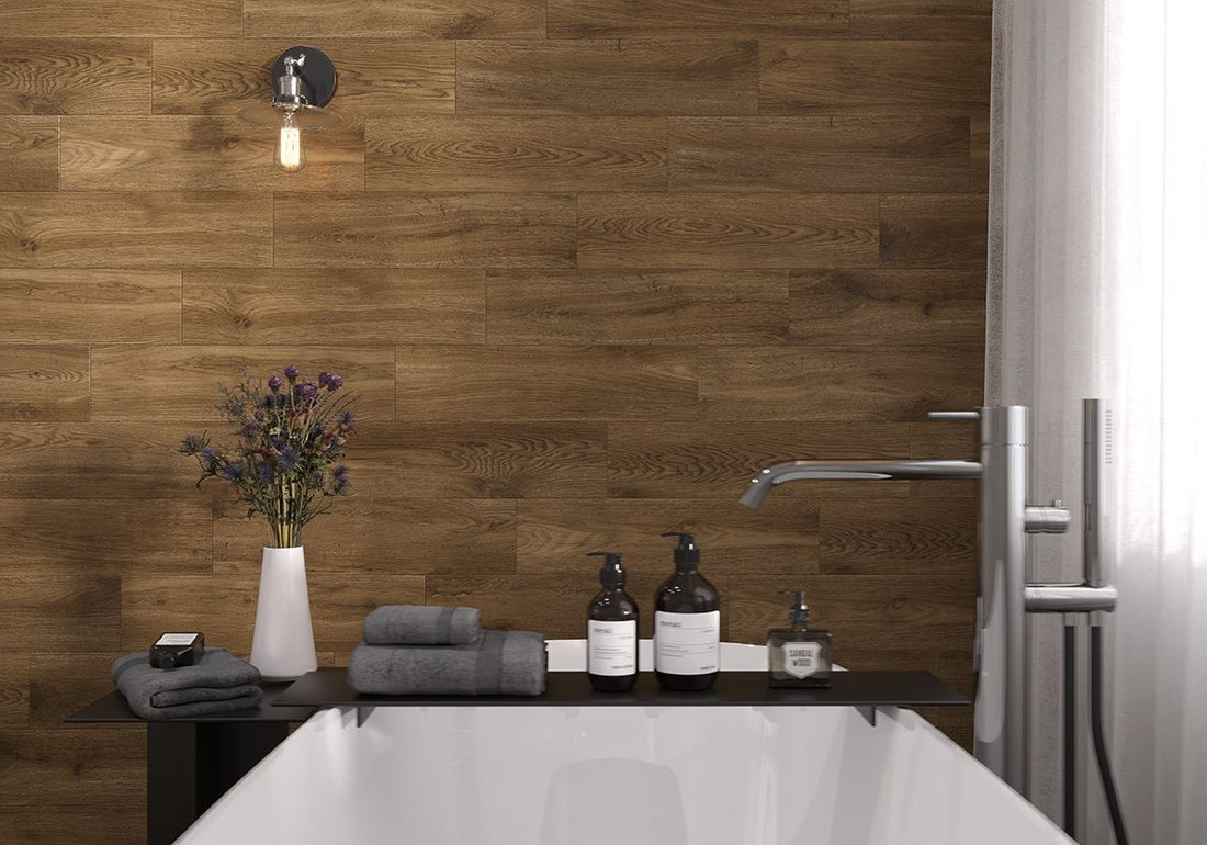 brown wood effect tiles