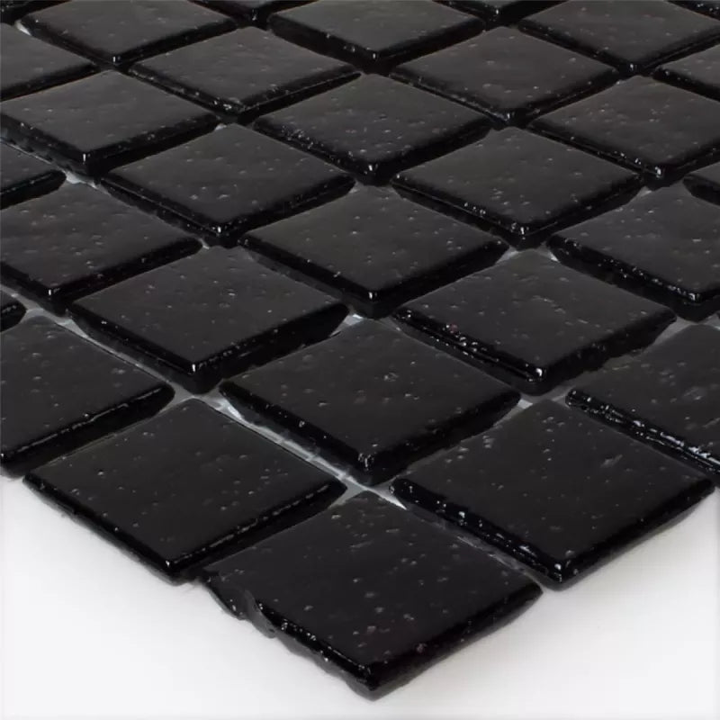 Black Glass mosaic for pool and spa by luxury tiles