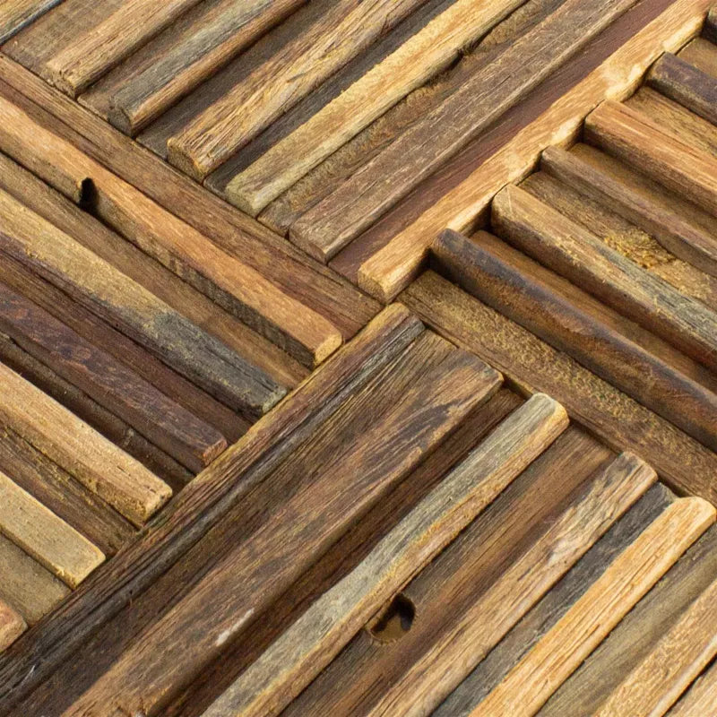 wood wall mosaic tiles