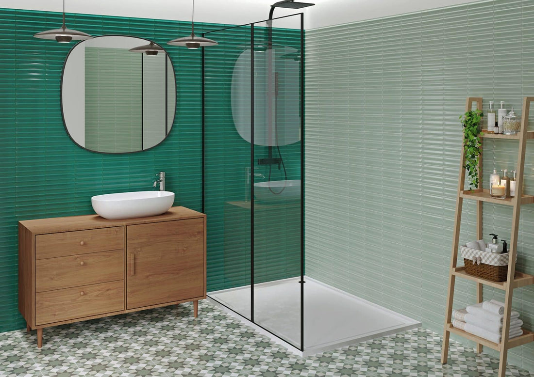 Green Ceramic Wall and Floor Tiles