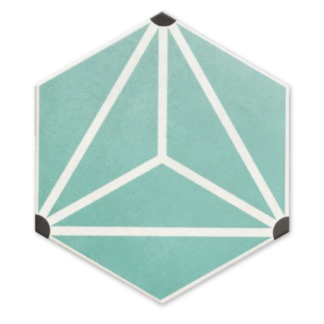 Lilly Pad Star Blue Hexagon Walls and Floors