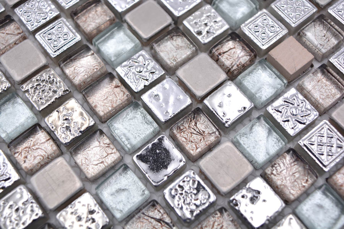 Monty Crystal Mix Mosaic Tiles