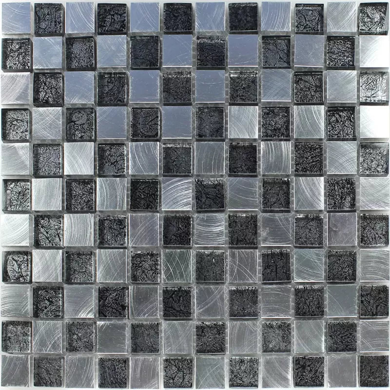 mixed glass mosaic tiles