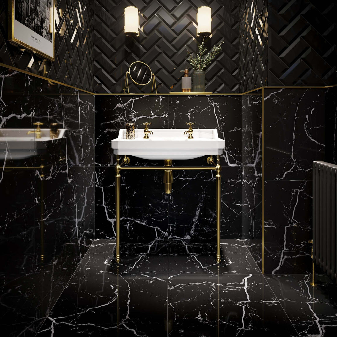 black marble effect