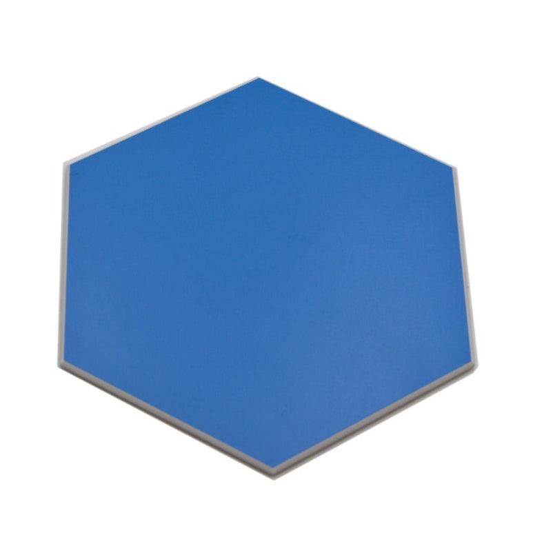 Blue hexagoin wall tile