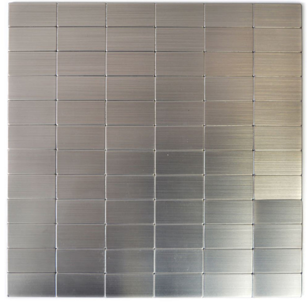 Tokyo Square Silver - Peel And Stick Mosaic Tile 