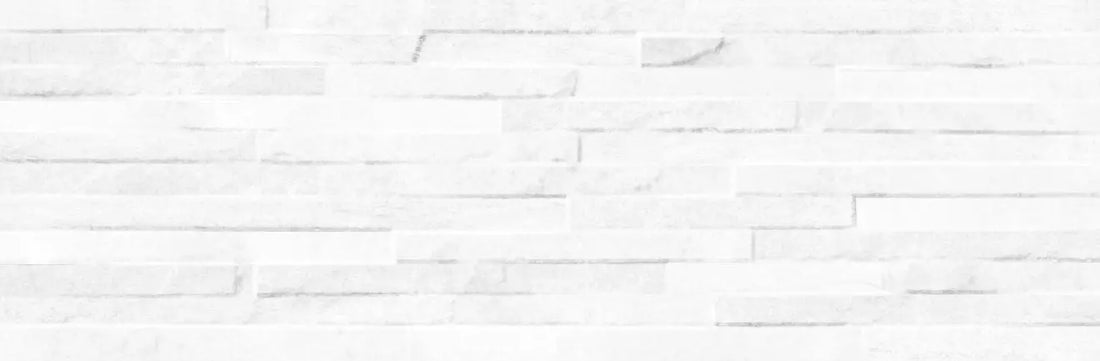 Oteca White Porcelain Split Face Tile 175x520mm Luxury Tiles