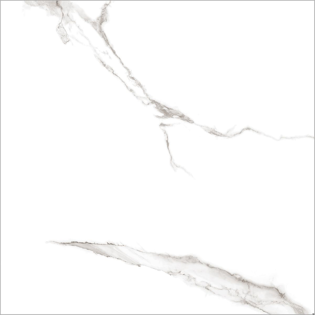 Carrara Marble Effect Gloss Tile 120x120cm - Luxury Tiles UK