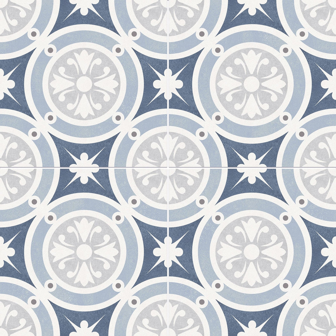 Marble Arch Marina Blue 450x450mm Floor & Wall Tile - Luxury Tiles UK