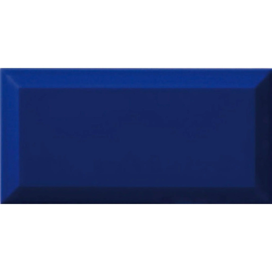 Piccadilly Blue Gloss Bevelled Metro Brick 10 x 20 cm Tile - Luxury Tiles UK