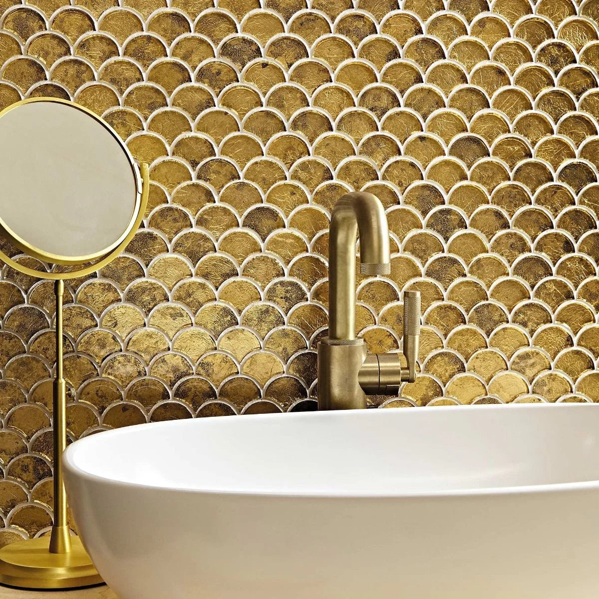 luxury gold tiles 