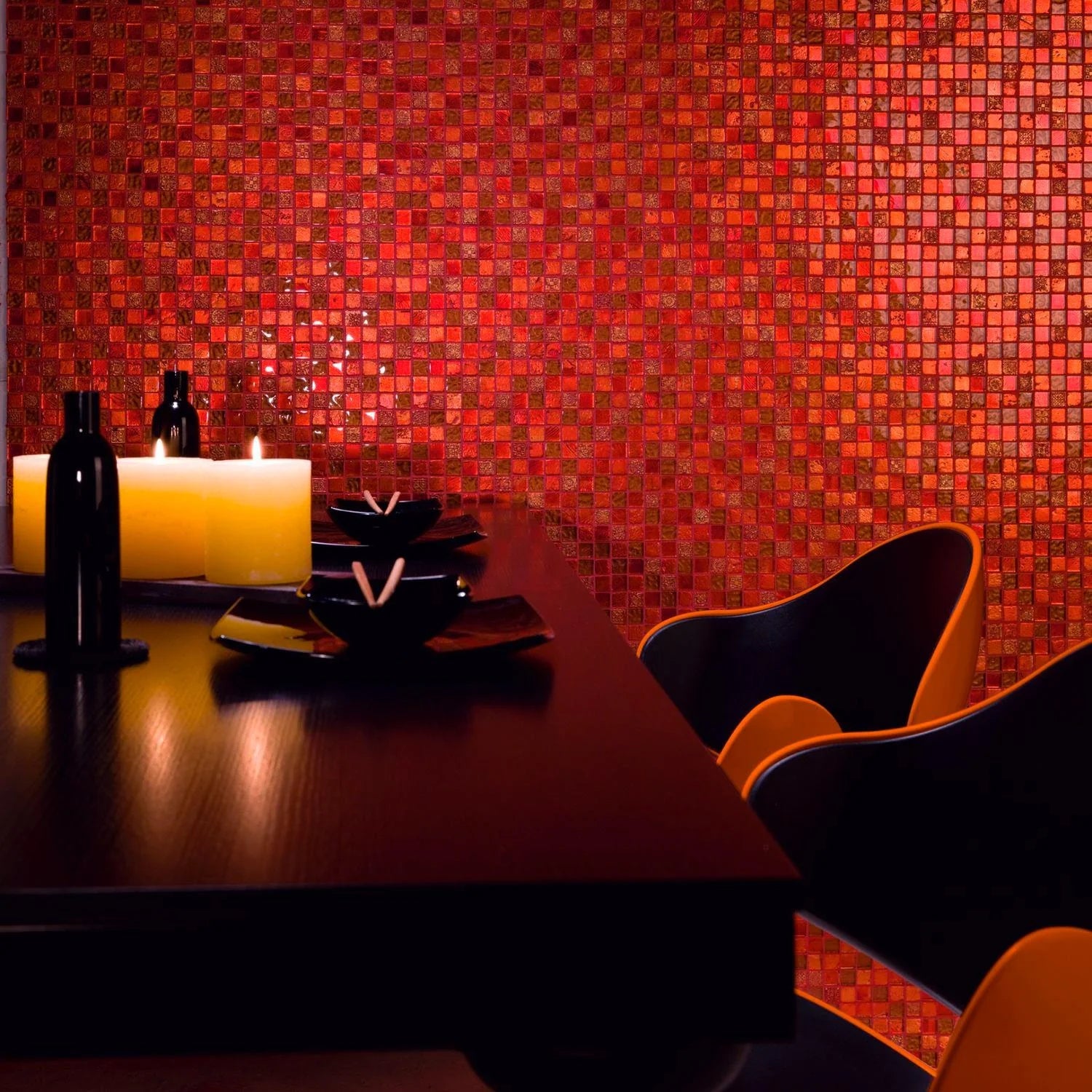 Red Mosaic Wall Tiles for your home