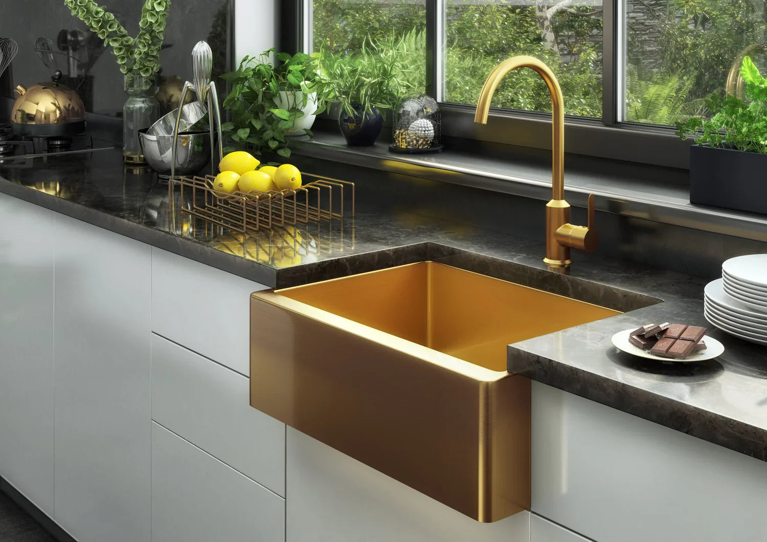 Ellsi products such as a gold sink 