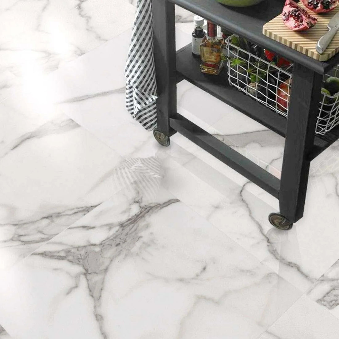 Kitchen Marble Effect Tiles