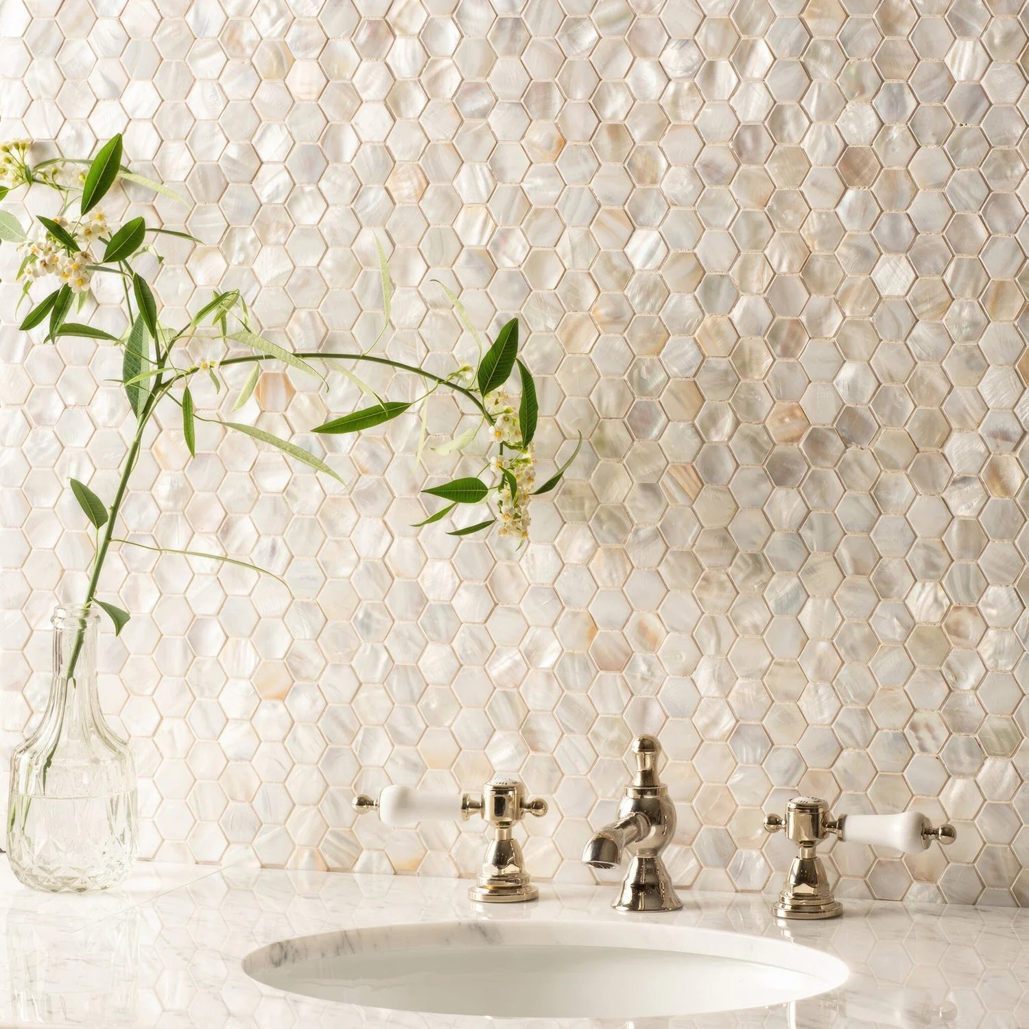 Kitchen Luxury Mother Pearl Mosaics