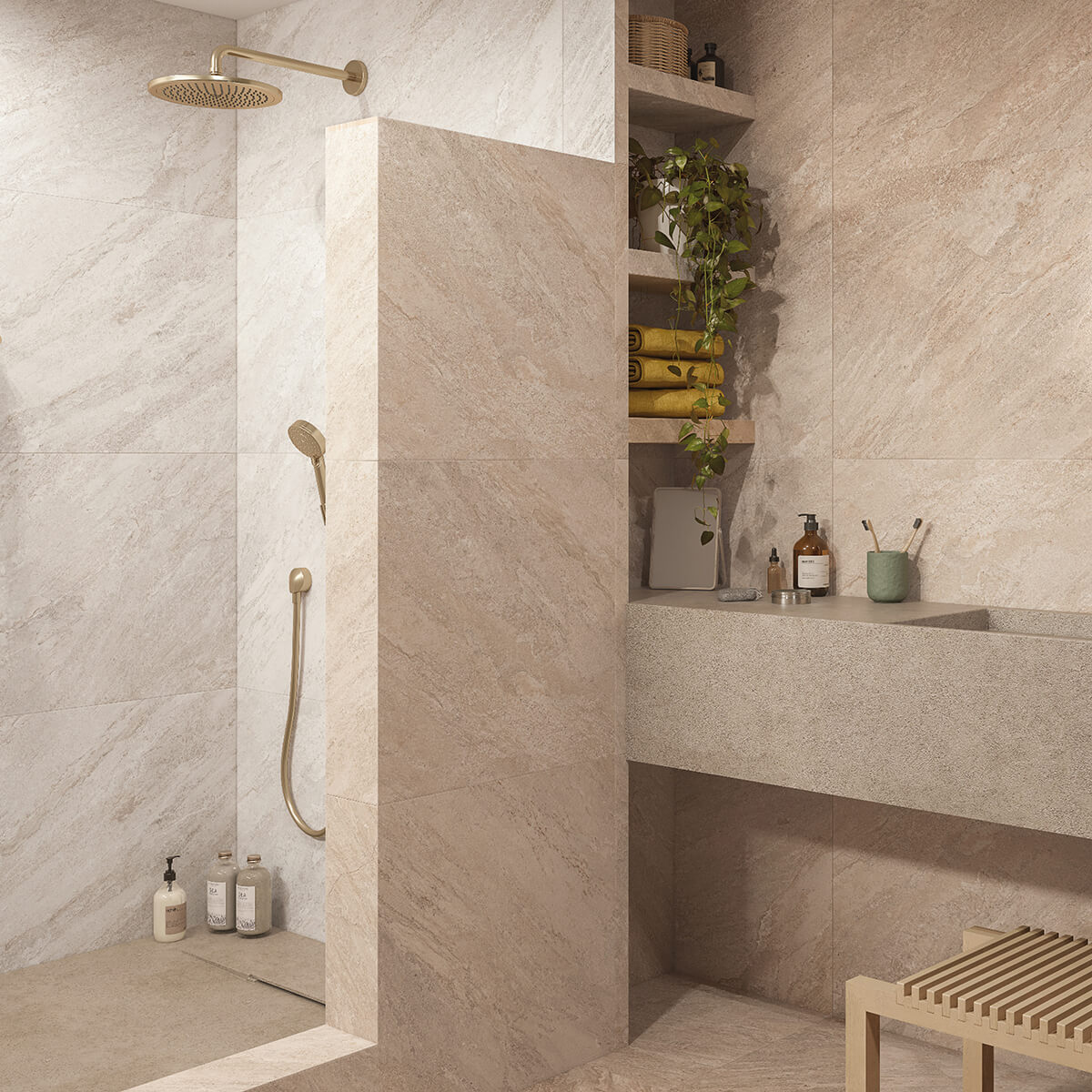 Neom Sandstone Beige Porcelain Tile
