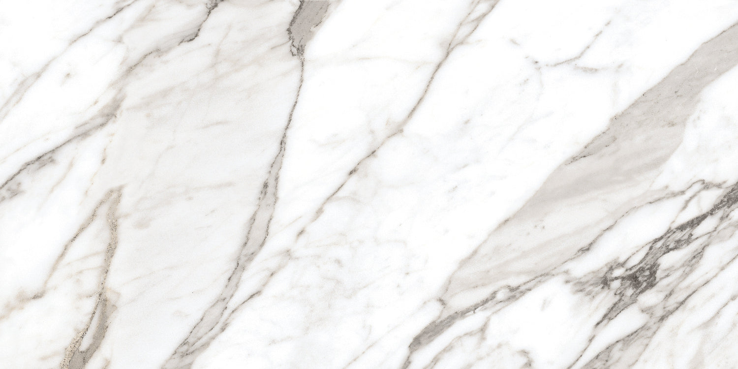 Natural Calacatta Polished Marble Effect 600x1200mm Tile