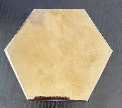 Metallica Gold Hexagon Tile Dune