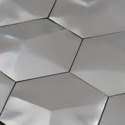 Avatar Silver Hexagon mosaic tile Luxury Tiles