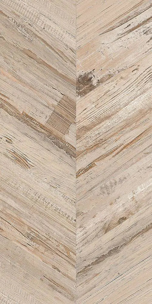 Azteca Chevron Honey Coated Wood effect tile 900x450mm Luxury Tiles