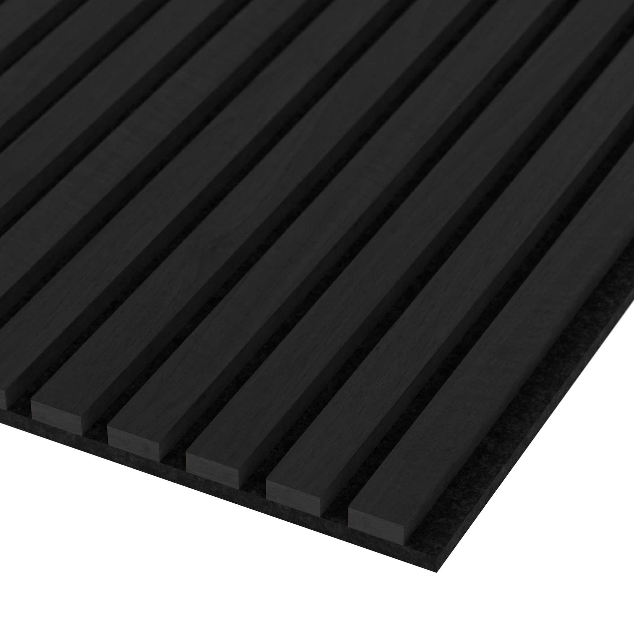 Noir Midnight Black Acoustic Wood Wall Panels - Luxpanel® - Luxury Tiles UK