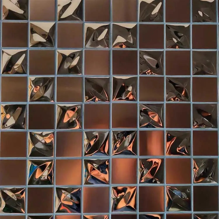 Copper Metallica Stainless steel Mosaic Tile Luxury Tiles