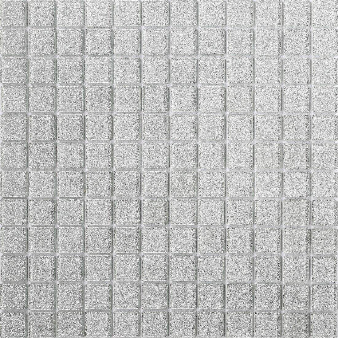 Silver GlItter Mosaic Tile 300x300mm