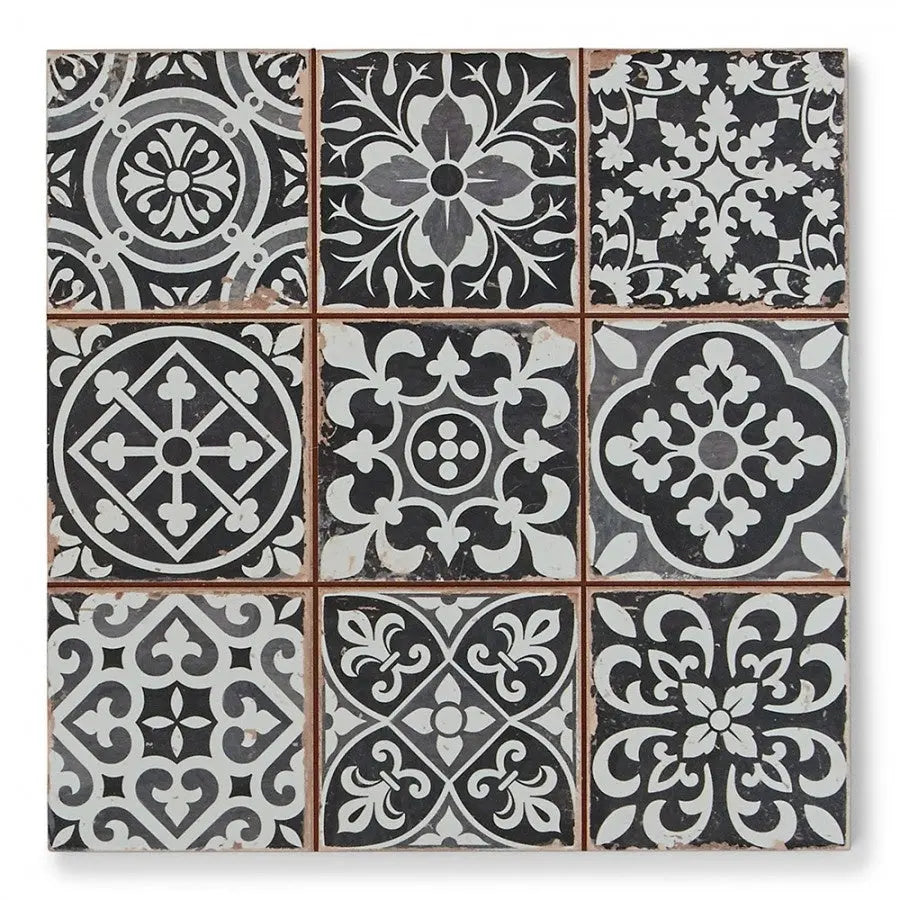 Cavendish Black Pattern Tiles 330x330mm Luxury Tiles