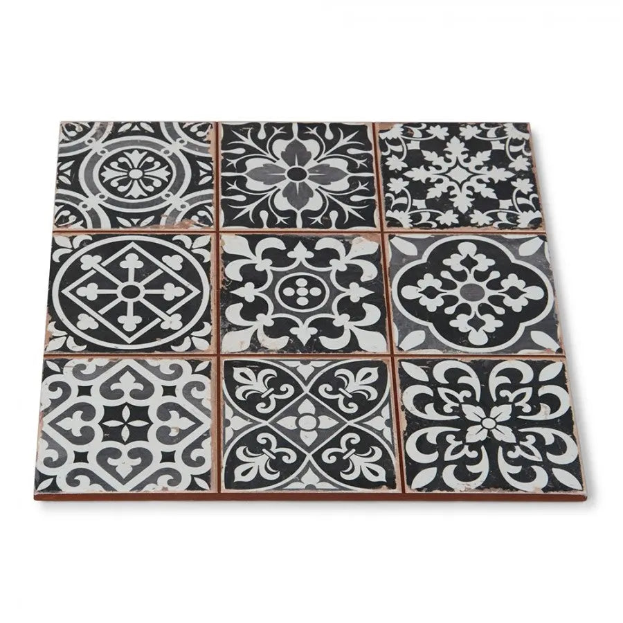 Cavendish Black Pattern Tiles 330x330mm Luxury Tiles