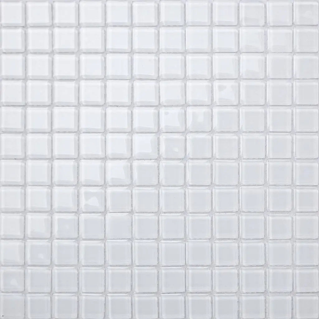 White Glass Mosaic 30x30cm Tile Luxury Tiles