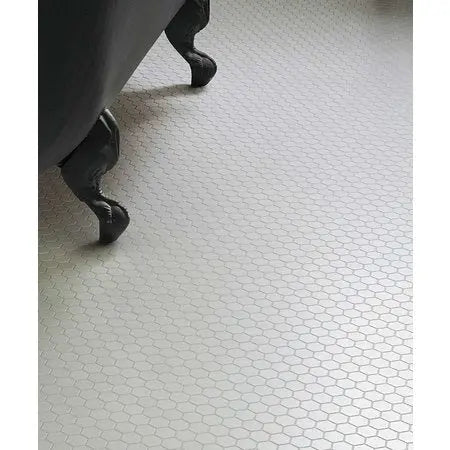 Shapes Hexagon Gloss White Mosaic Tile Luxury Tiles