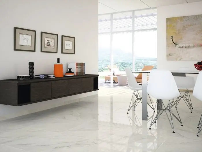 Envy Marble Effect Polished Tile 600x600mm Luxury Tiles