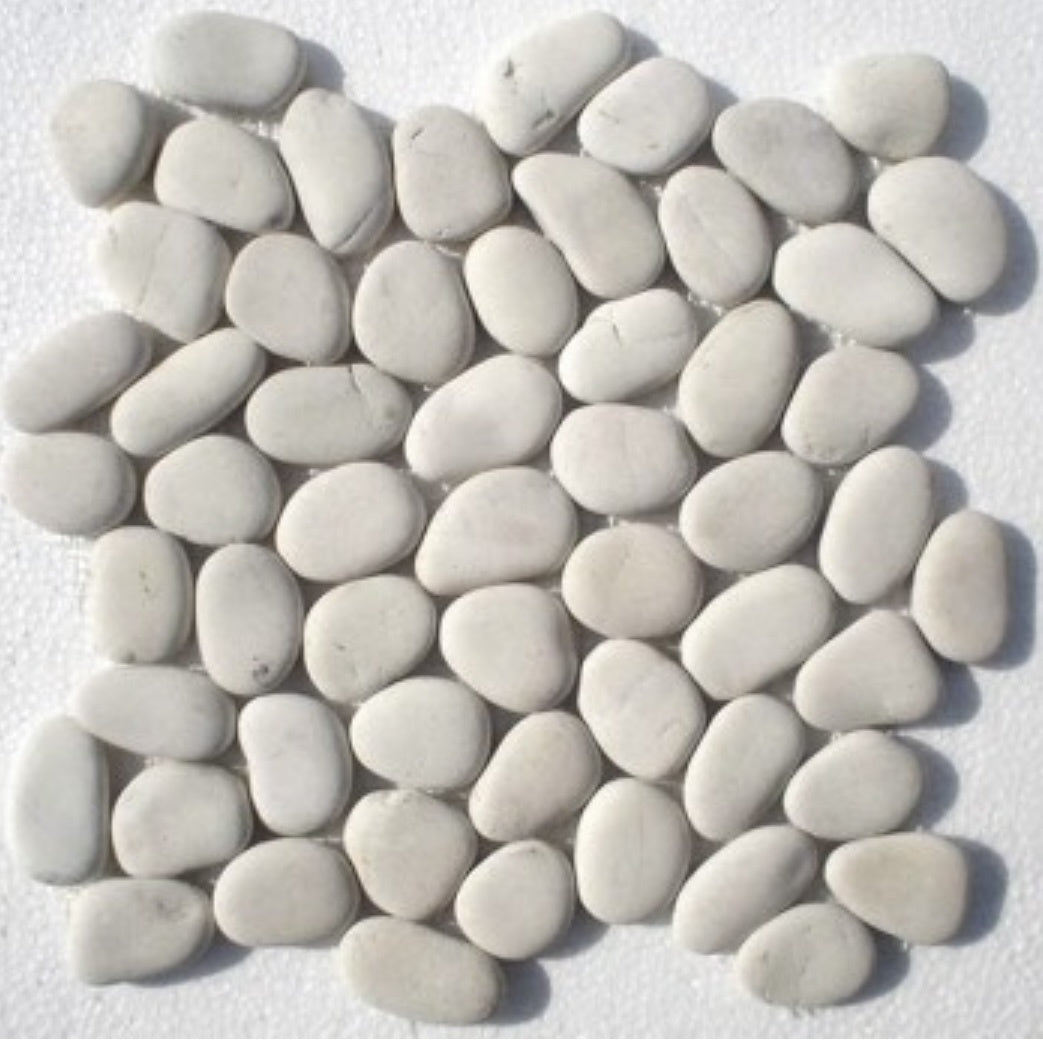 Nova Mosaic Pebble White Tile 30x30cm