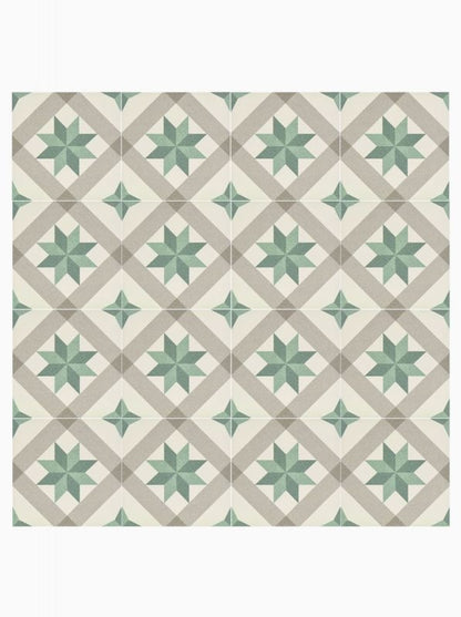 Yorkshire Green Pattern Floor and Wall Tile