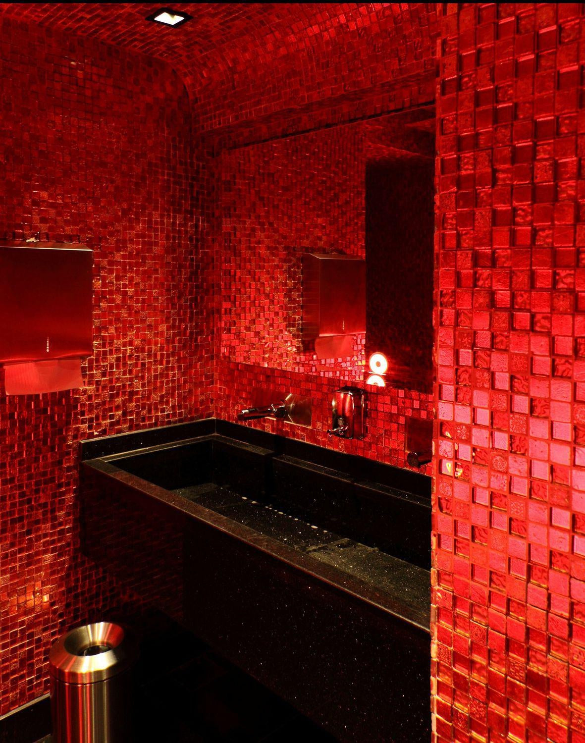 Atenea Roman Red Mosaic Tile 300x300 mm - Luxury Tiles UK