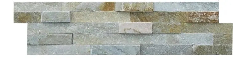 Oyster sparkle natural slate split face tile 10x40cm - Luxury Tiles UK