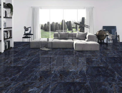 Venetian Blue Floor and wall Tile 60x60cm