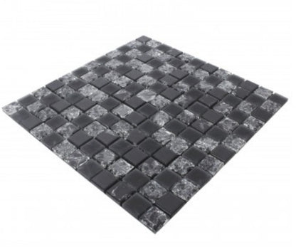 Egon Black Peel and Stick Mosaic Tile - Self adhesive