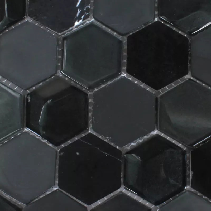 Black Hexagon Mosaic 