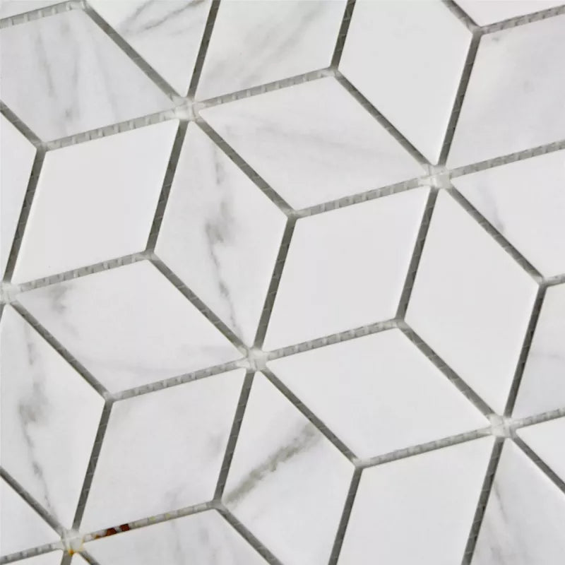 Marble effect ceramic mosaic by luxury tiles 