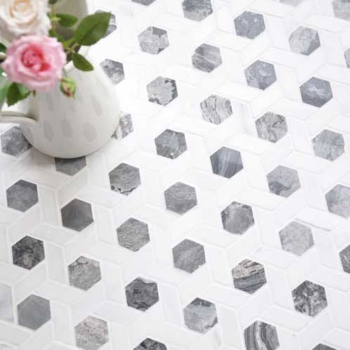 Aragon Marble Hexagon Marble Tiles