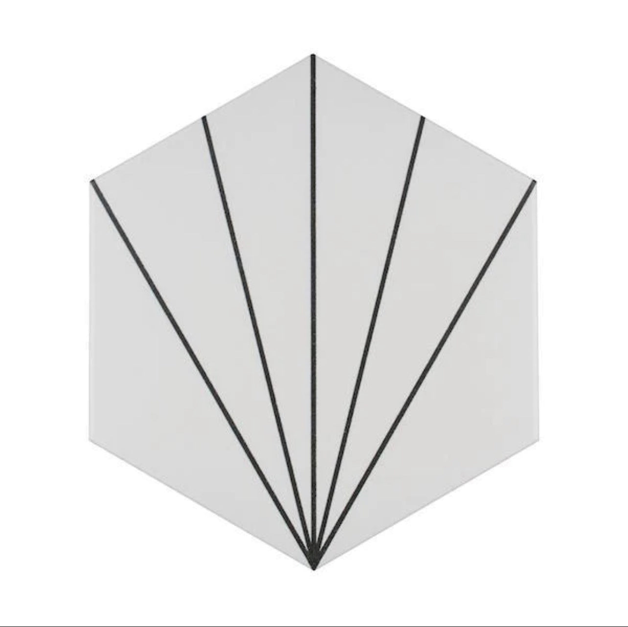 Lily Pad Bianco Hexagon Floor and wall Tile - Luxury Tiles UK