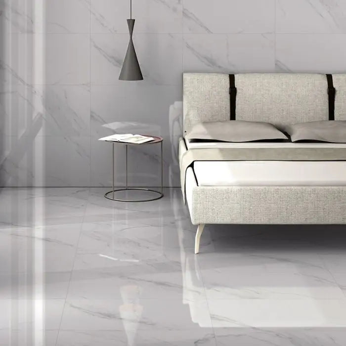 Turin Blanco Marble Effect Tile 60x30cm Luxury Tiles