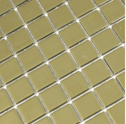 Mosaic Tiles Glass Gold Uni