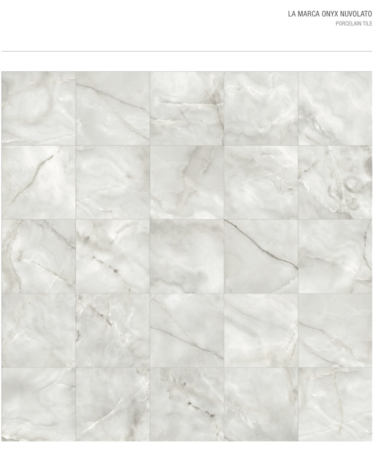 Onyx Nuvolato Rectified Polished Porcelain 60x60cm Tile - Luxury Tiles UK