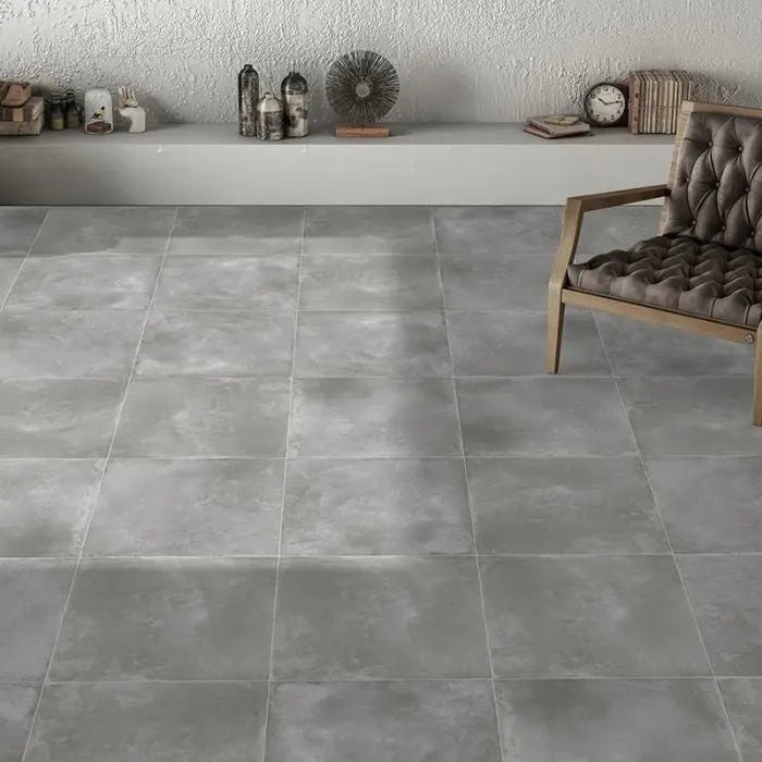 Oxide Dark Gris Grey 605x605mm stone effect outdoor floor tile Verona