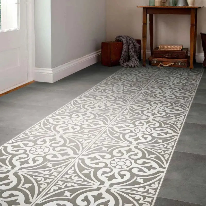 Kingsbridge Grey Patterned Wall and Floor Tiles - 33 x 33cm - Luxury Tiles UK